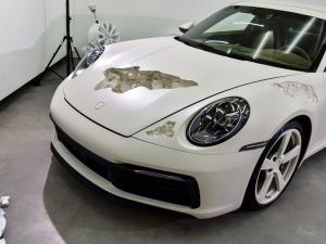 Porsche 911 Carrera 4S Crystal Eroded Art Car by Daniel Arsham 2020 года 